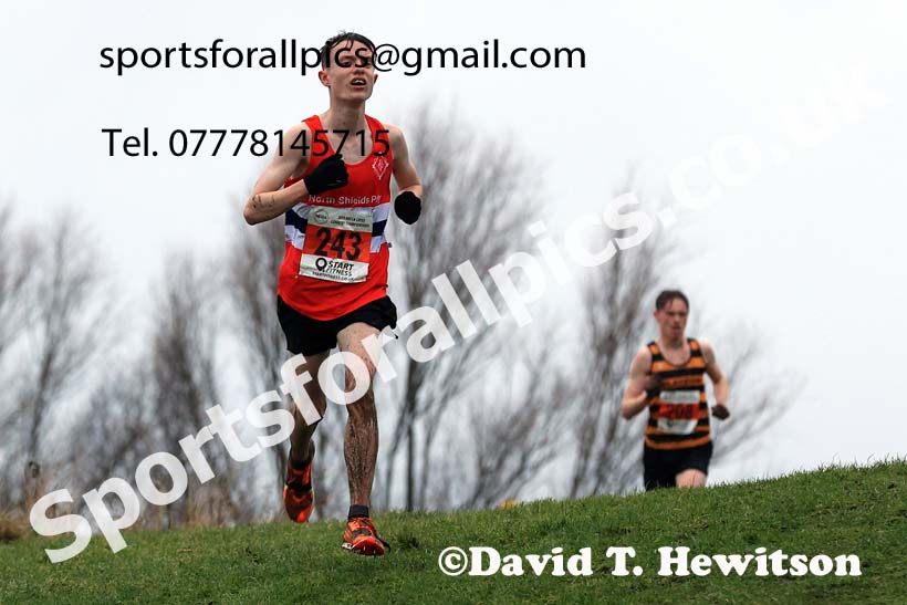 Boys under-15s 2023 North Eastern Cross Country Champs., Temple Park, South Shields. Photo: David T. Hewitson/Sports for All Pics